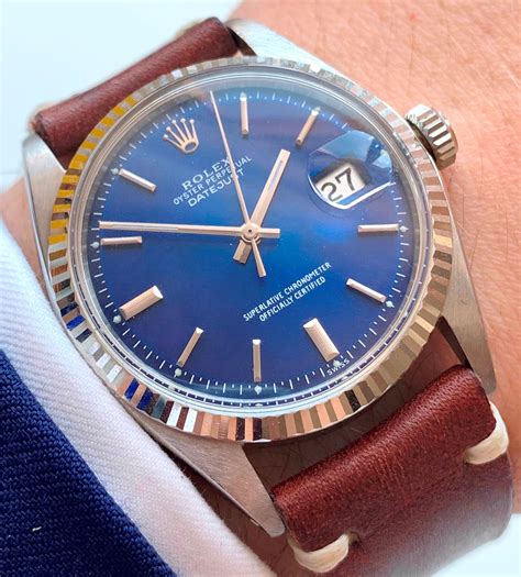 rolex rolex 1601 datejust blue dial|Rolex Datejust reference 1601.